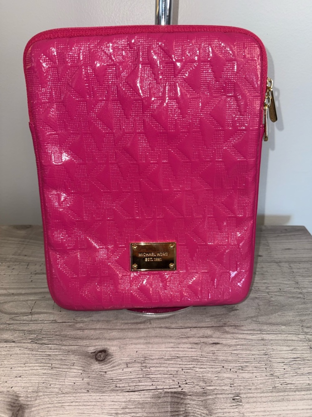 Michael Kors Bright Pink Patent Tablet Case
